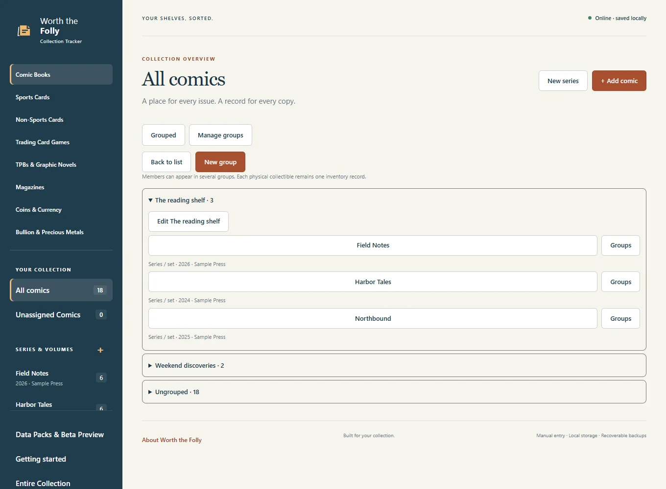 Custom Collection Groups in the v0.36 beta